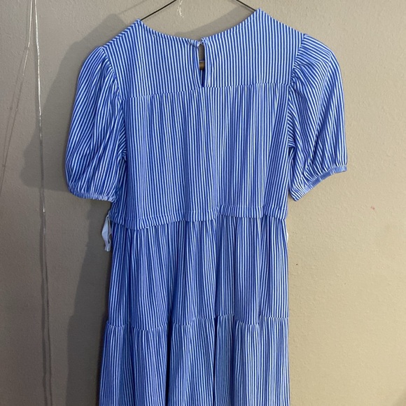 This is a Kids blue and white striped dress from ZARA it is in great condition - Picture 2 of 2